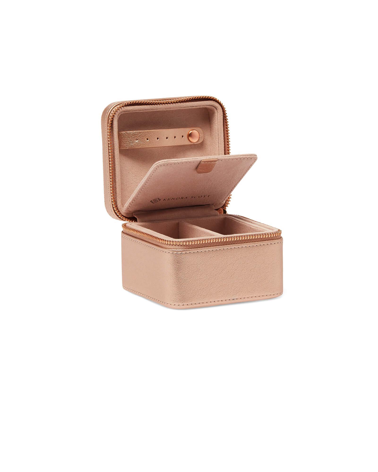 Small Travel Jewelry Case in Rose Gold Product Image