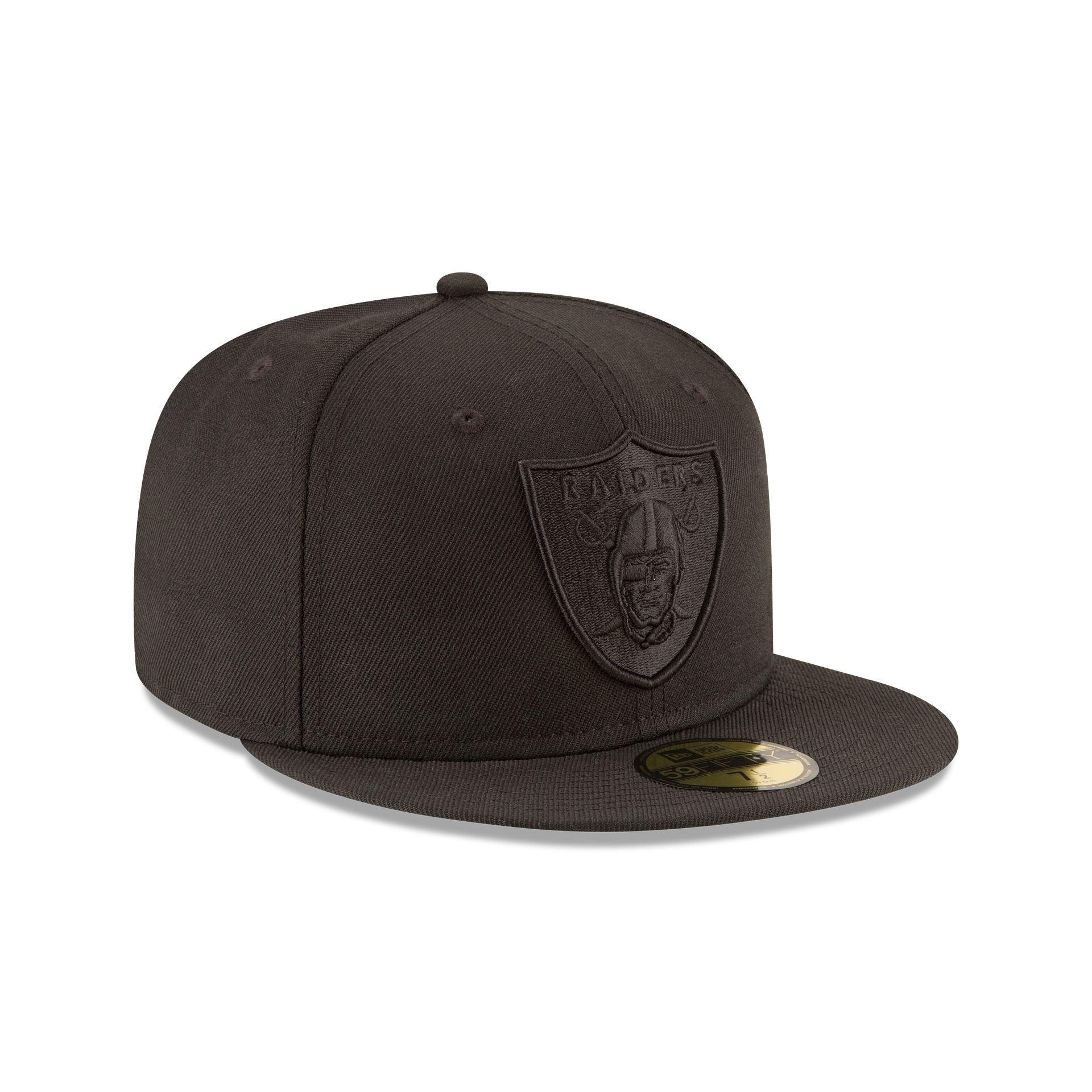 Las Vegas Raiders Black on Black 59FIFTY Fitted Hat Male Product Image
