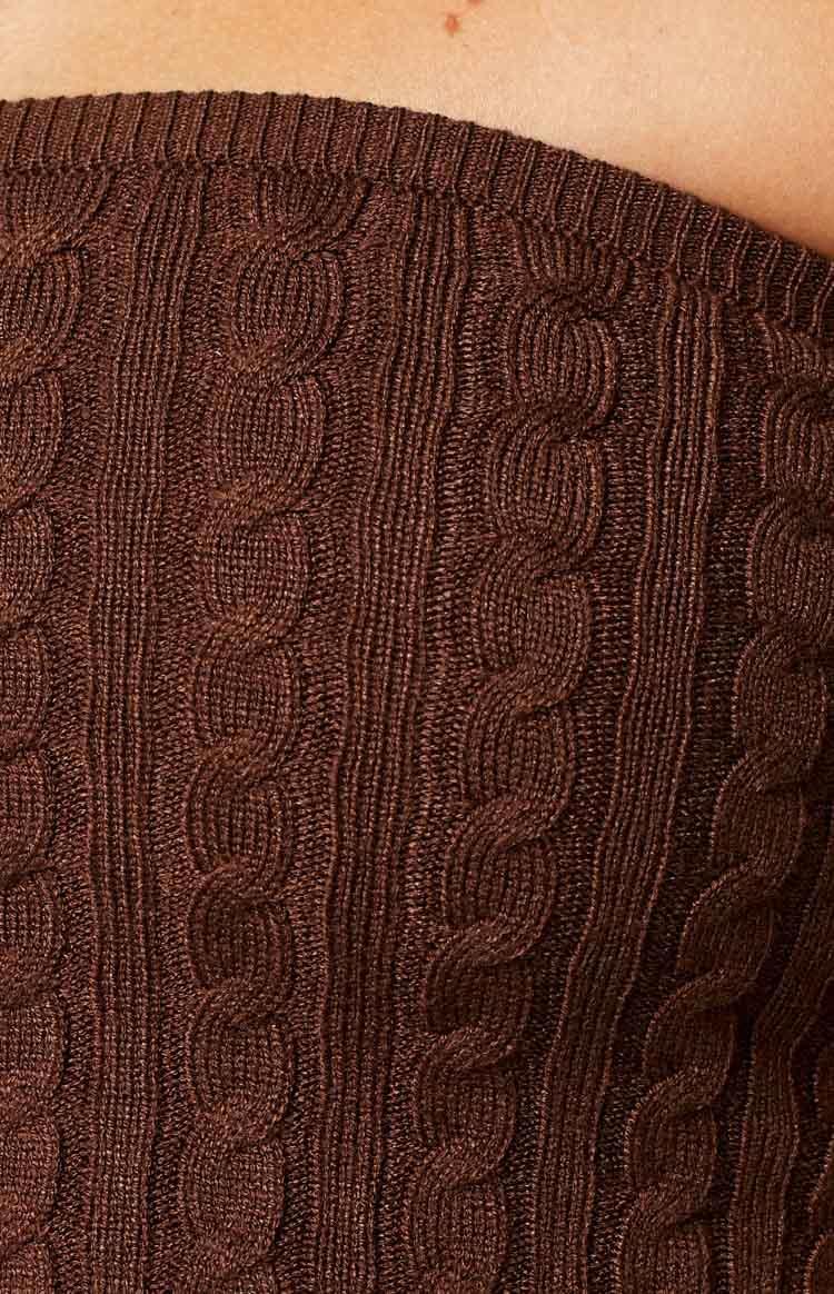 Cassandra Brown Bandeau Top Product Image