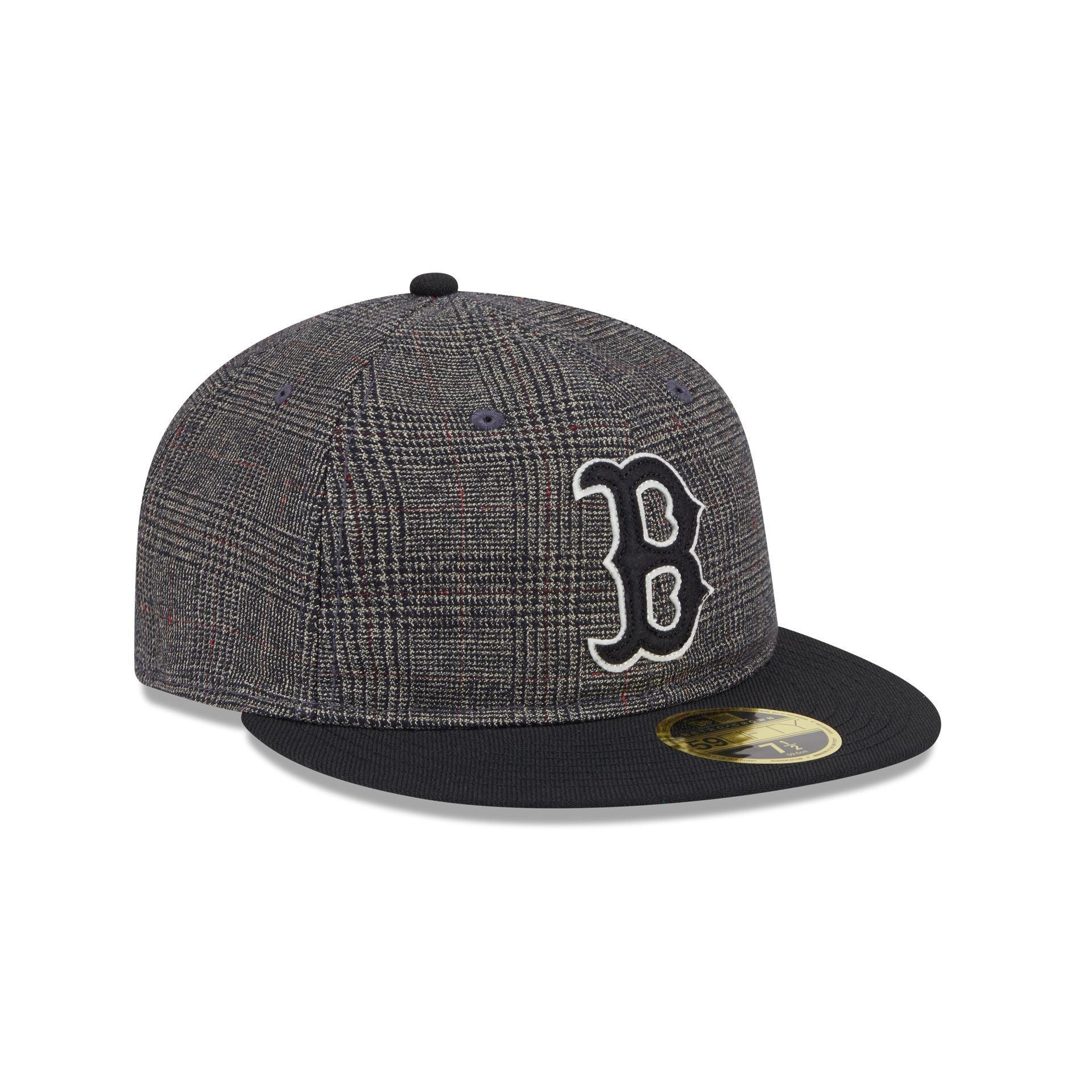 Boston Red Sox Plaid Retro Crown 59FIFTY Fitted Hat Male Product Image