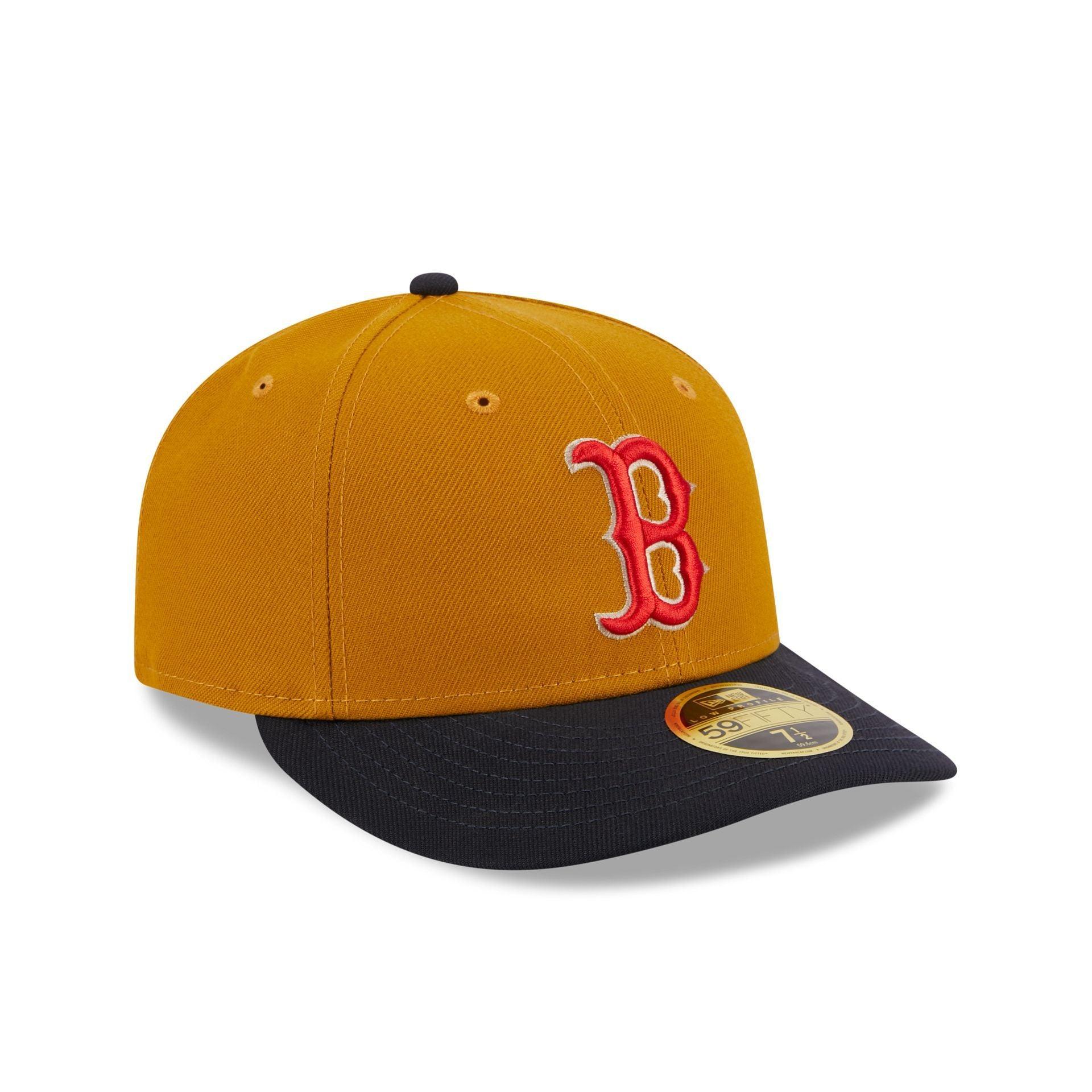 Boston Red Sox Vintage Gold Low Profile 59FIFTY Fitted Hat Male Product Image