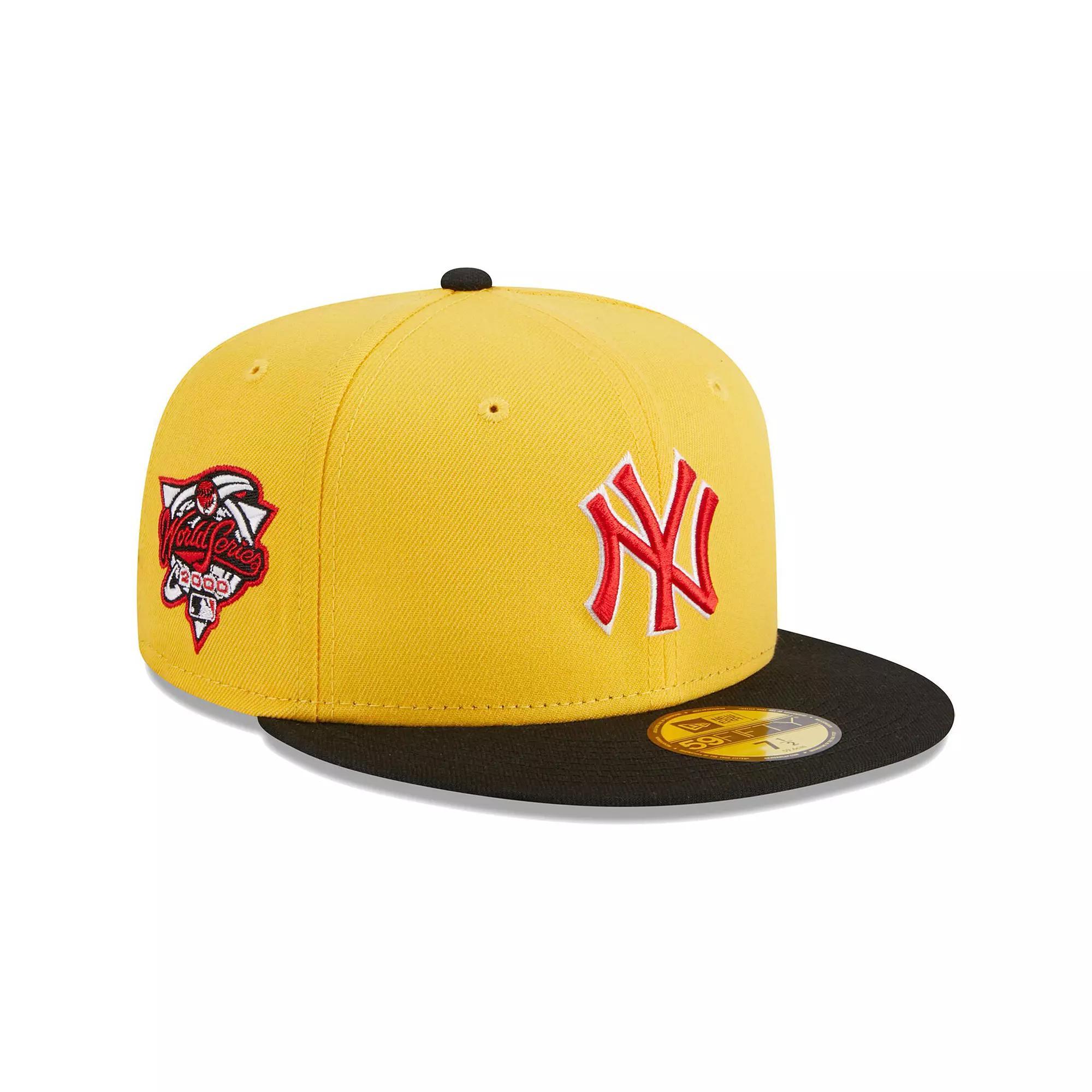 Men's New Era Yellow/Black New York Yankees Grilled 59FIFTY Fitted Hat, Size: 7 1/2 Product Image