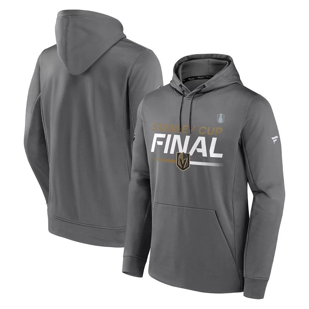 Men's Fanatics Branded Gray Vegas Golden Knights 2023 Stanley Cup Final Authentic Pro Pullover Hoodie,  Product Image