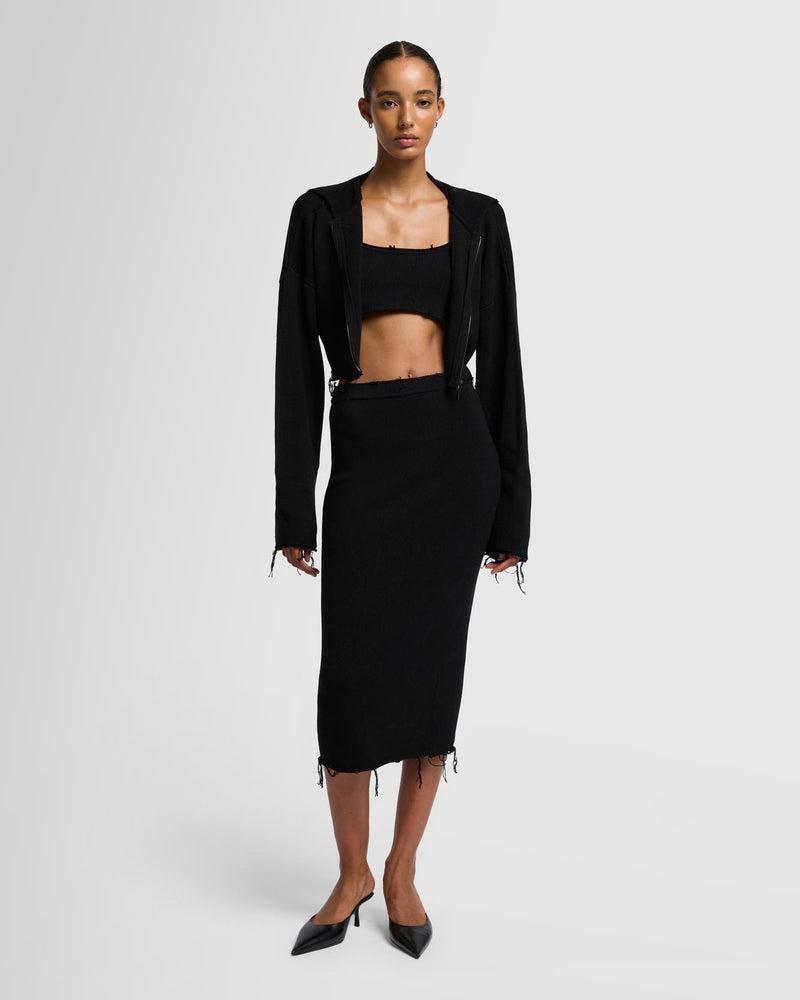 Distressed Knit Cropped Tank Product Image