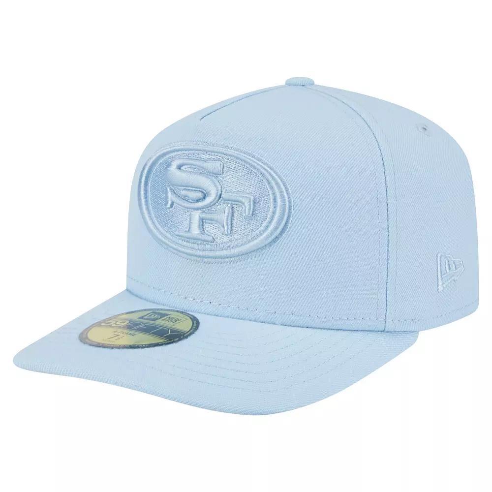 Men's New Era Light Blue San Francisco 49ers Color Pack A-Frame 59FIFTY Fitted Hat,  Product Image