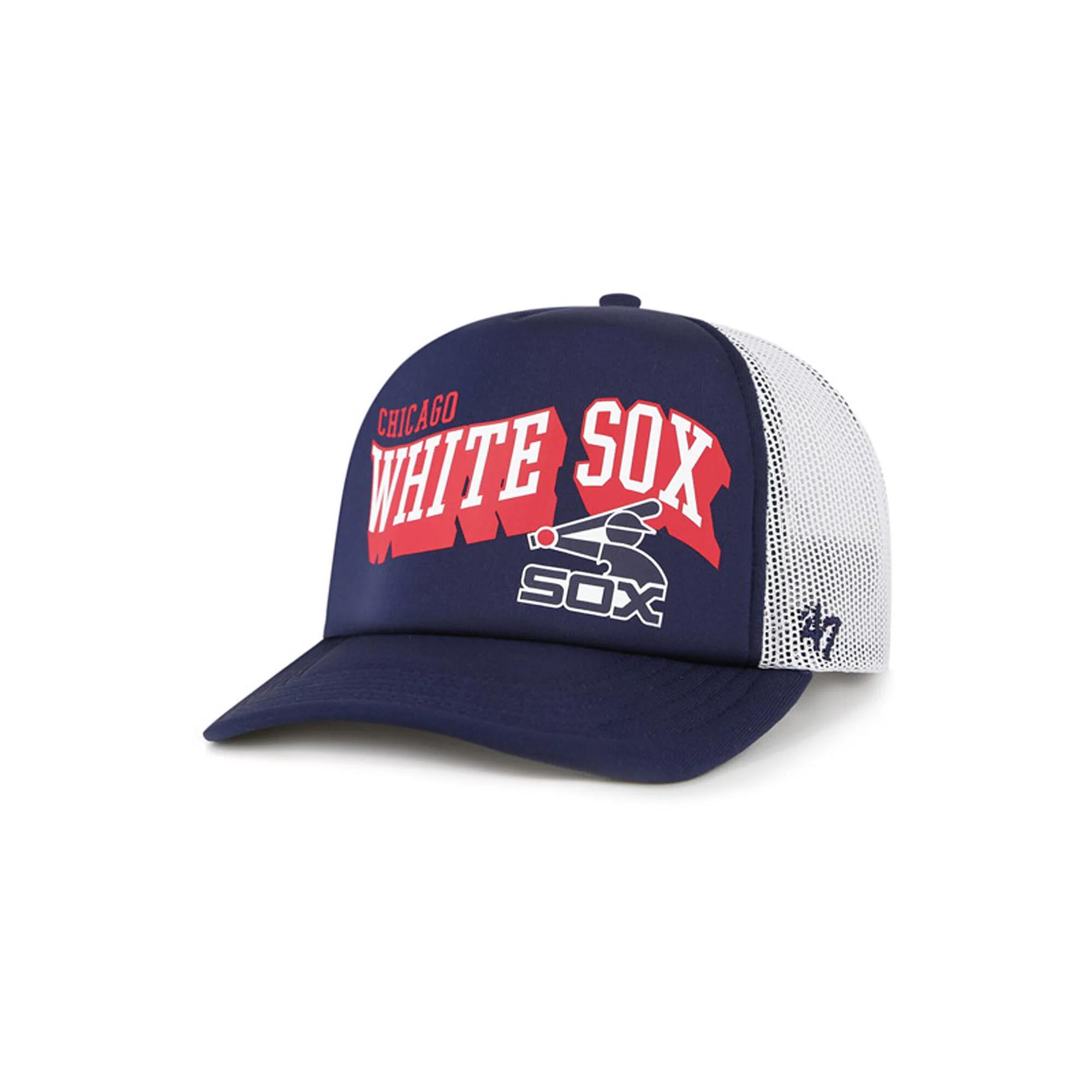 Men's '47 Navy Chicago White Sox Meander Foam Trucker Snapback Hat, Blue Product Image