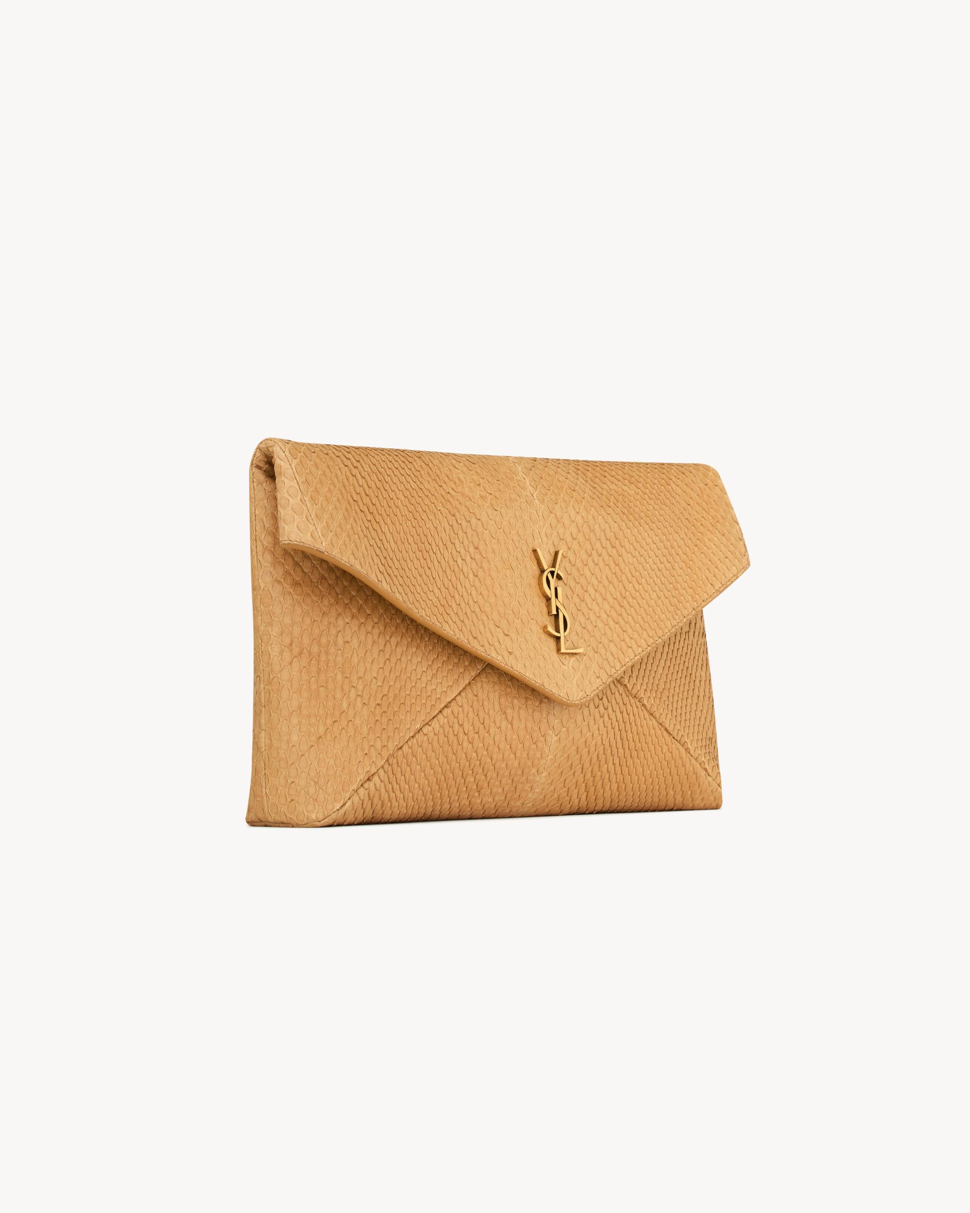 CASSANDRE large envelope clutch in python Product Image