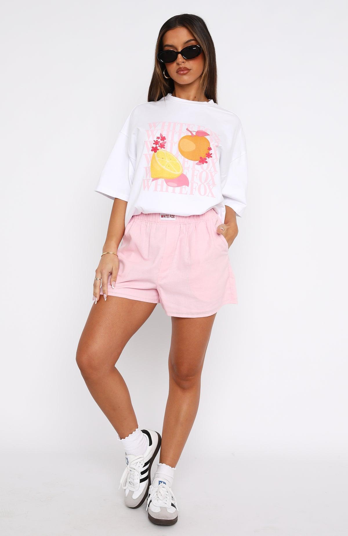 Nothing But Love Shorts Pink Product Image