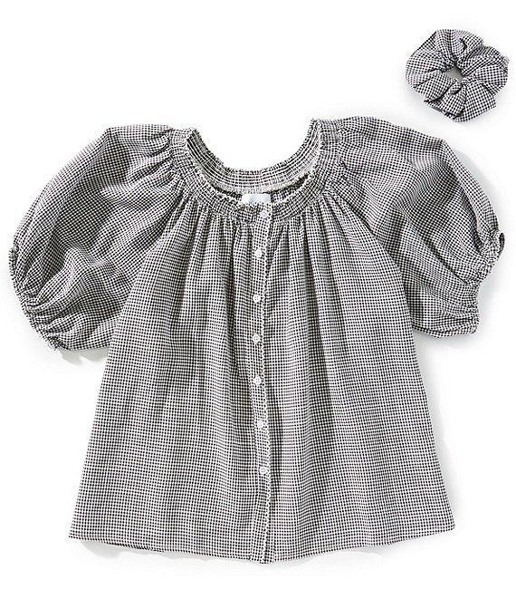 Things Between Button Front Gingham Woven Coordinating Top Product Image