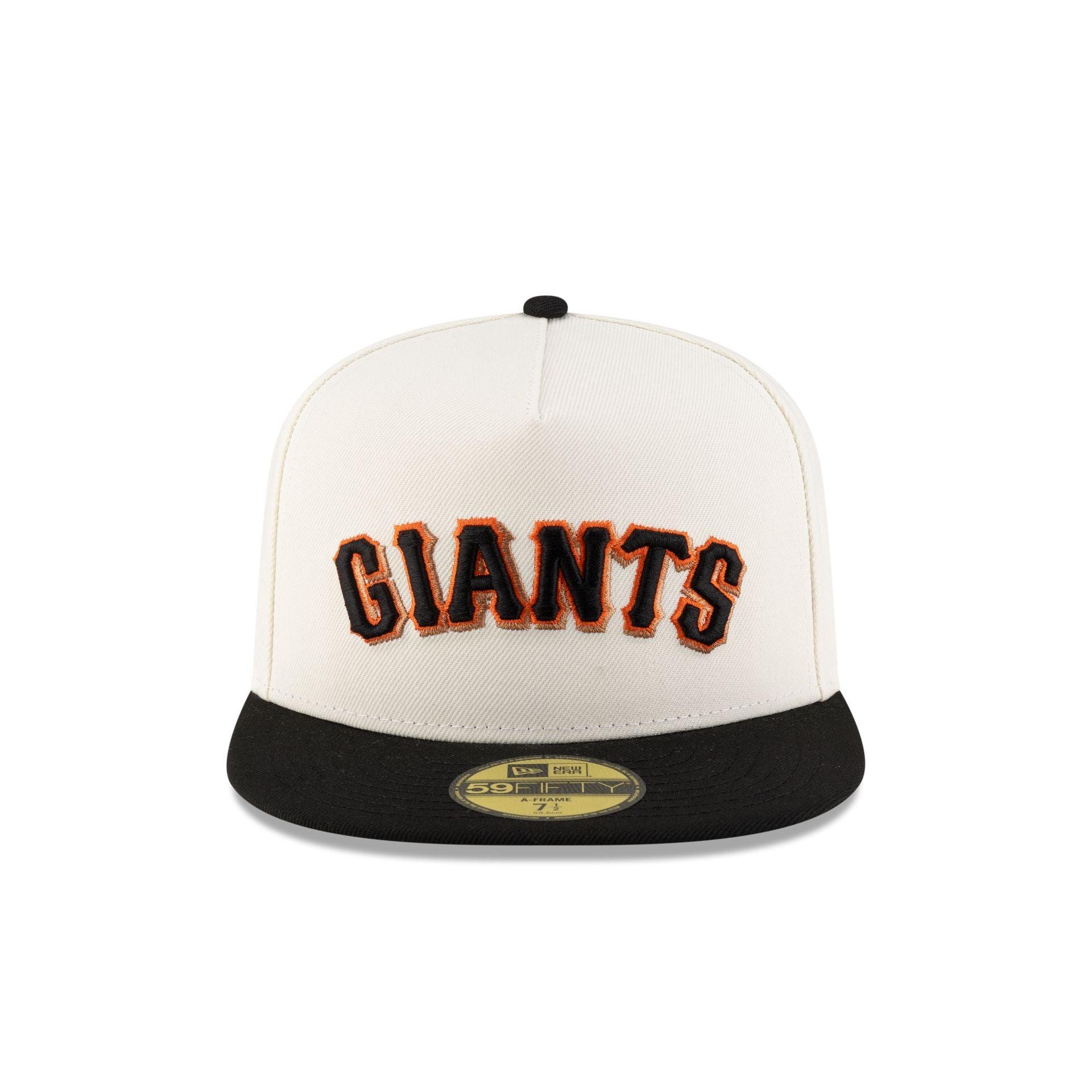 Just Caps League Sidepatch Chrome White San Francisco Giants 59FIFTY A-Frame Fitted Hat Male Product Image