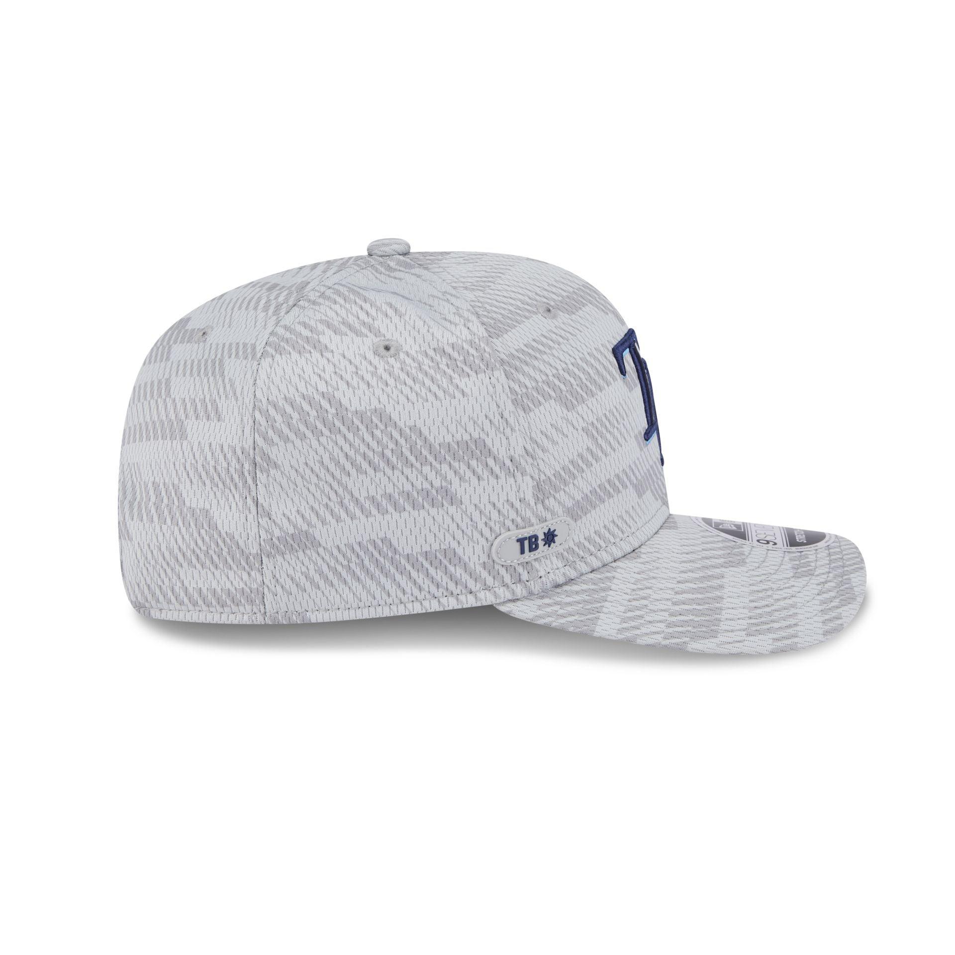 Tampa Bay Rays 2025 Clubhouse Gray 9SEVENTY Stretch-Snap Hat Male Product Image
