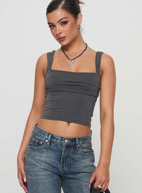 Francois Backless Top Slate Product Image