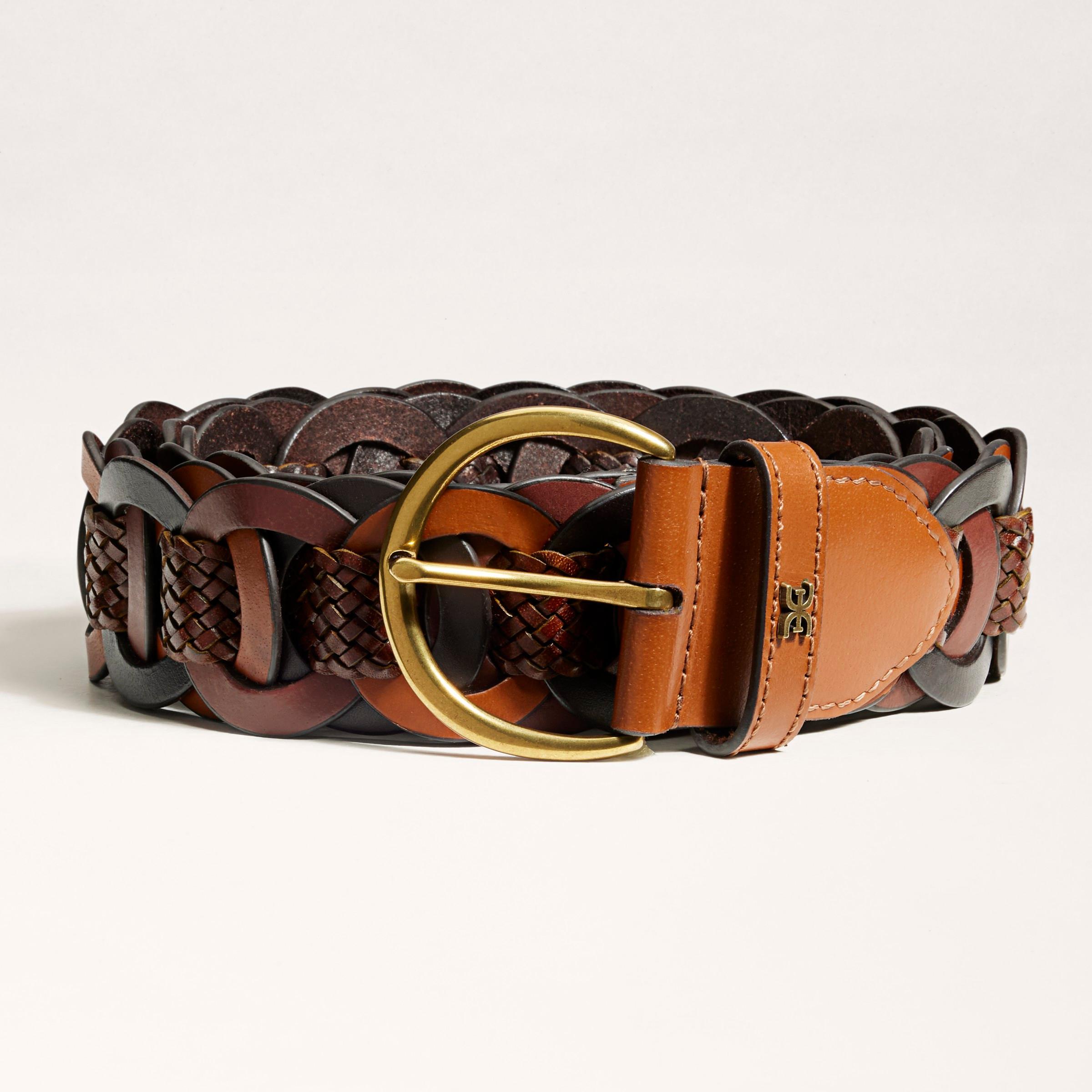 Sam Edelman 38MM Link Woven Belt Brown Product Image