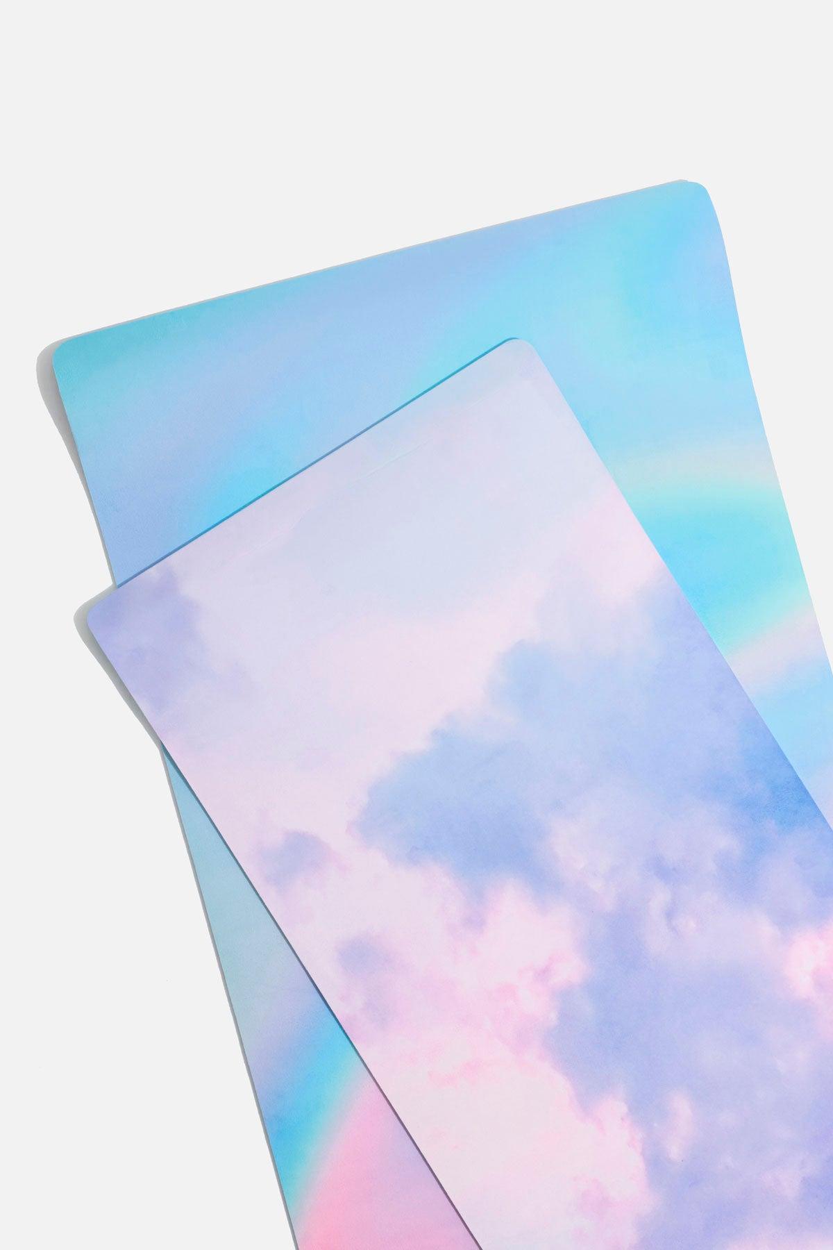 Super Wide 32” Vegan Suede Yoga Mat - Holographic Product Image