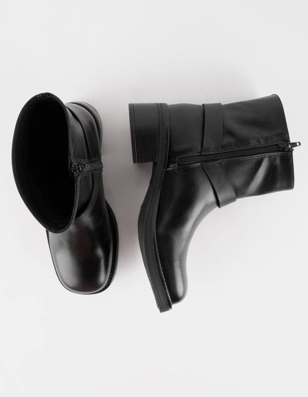 STEVE MADDEN Adena Harness Womens Moto Boots - BLACK Product Image