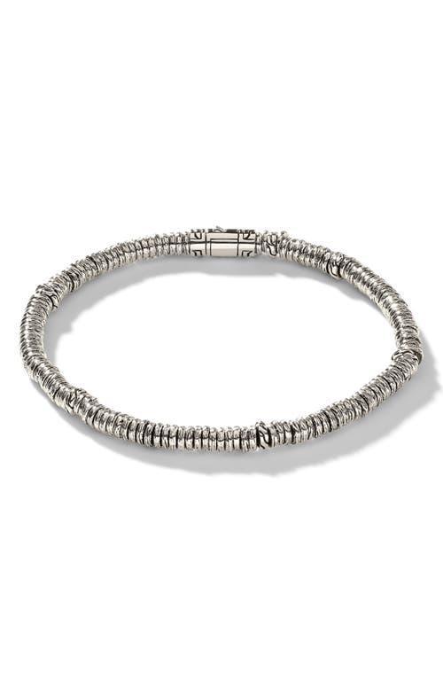 Womens Chain Classic Sterling Silver Bead Bracelet Product Image