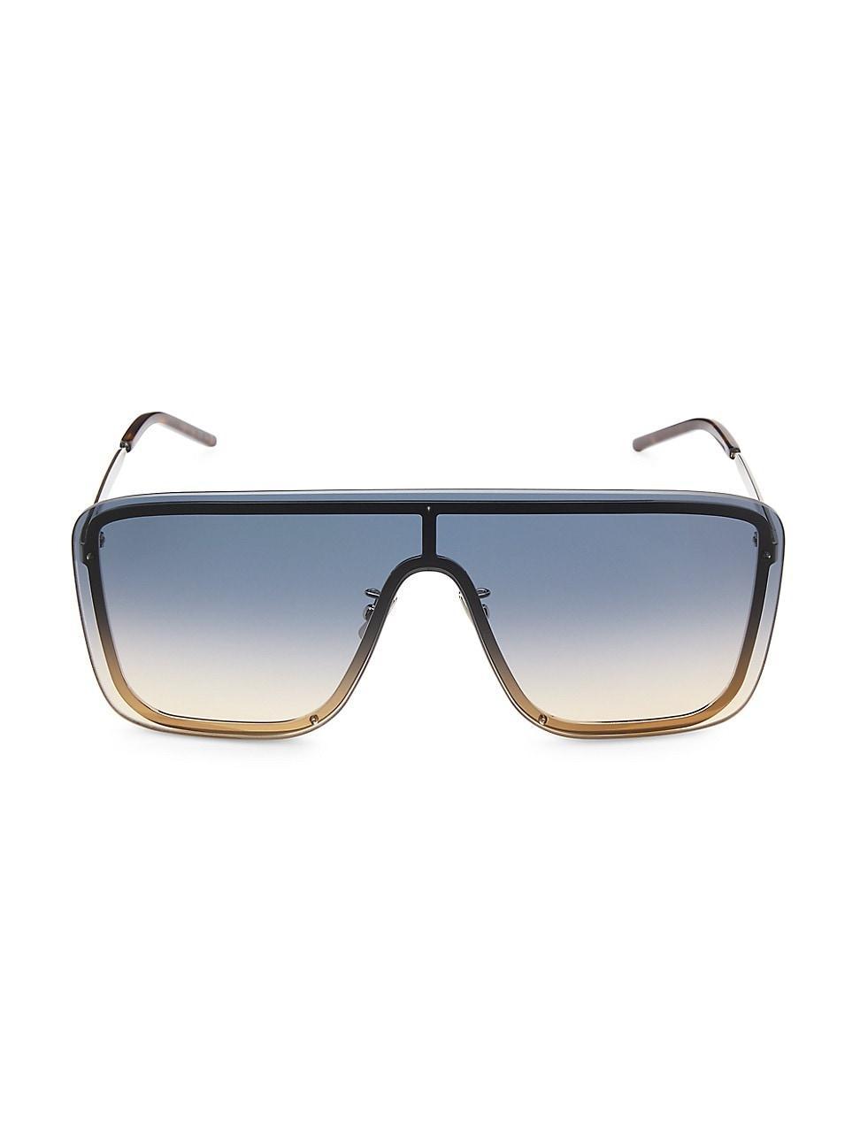 Mens Gradient Metal Shield Sunglasses Product Image