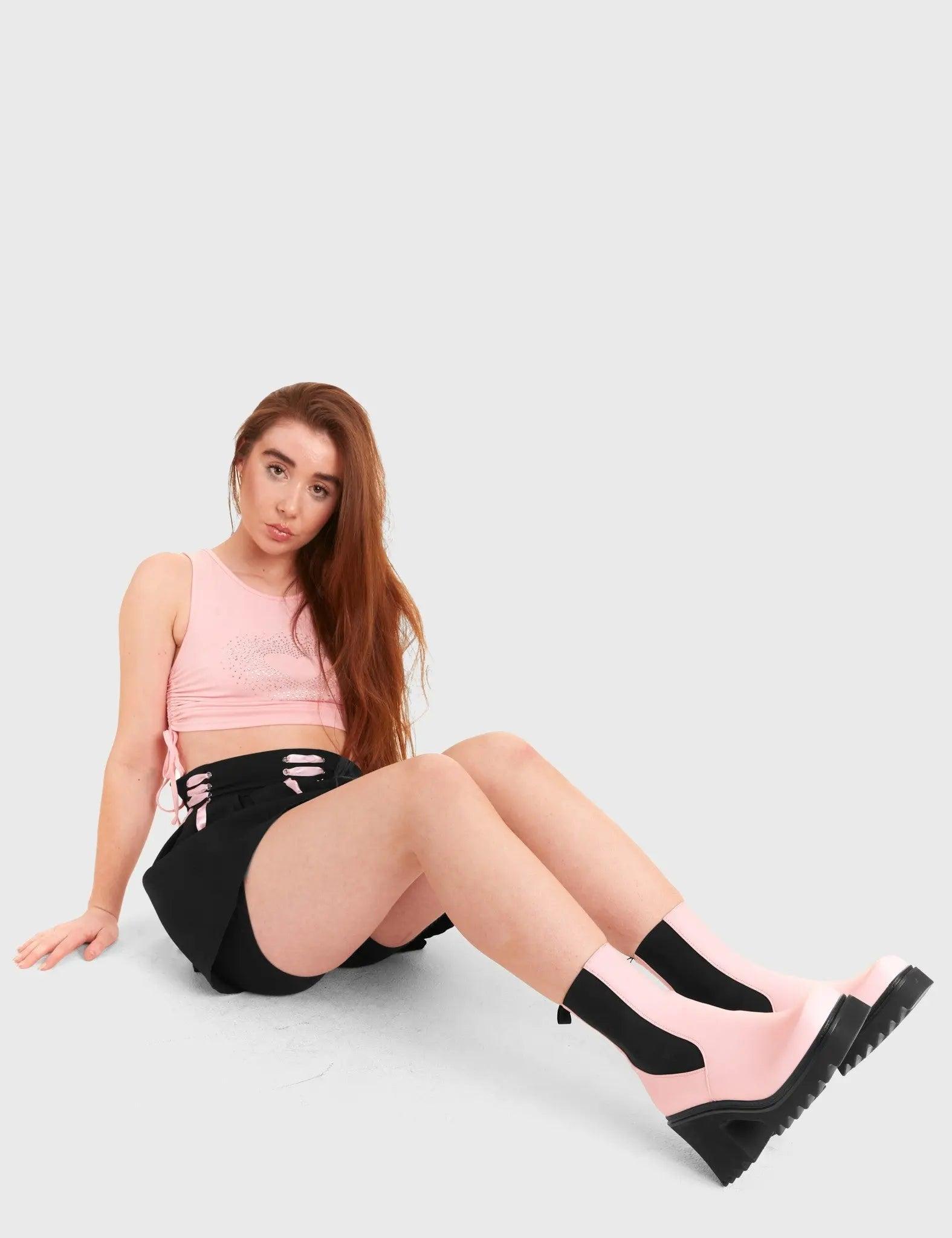 Elevate Chunky Platform Ankle Boots Product Image