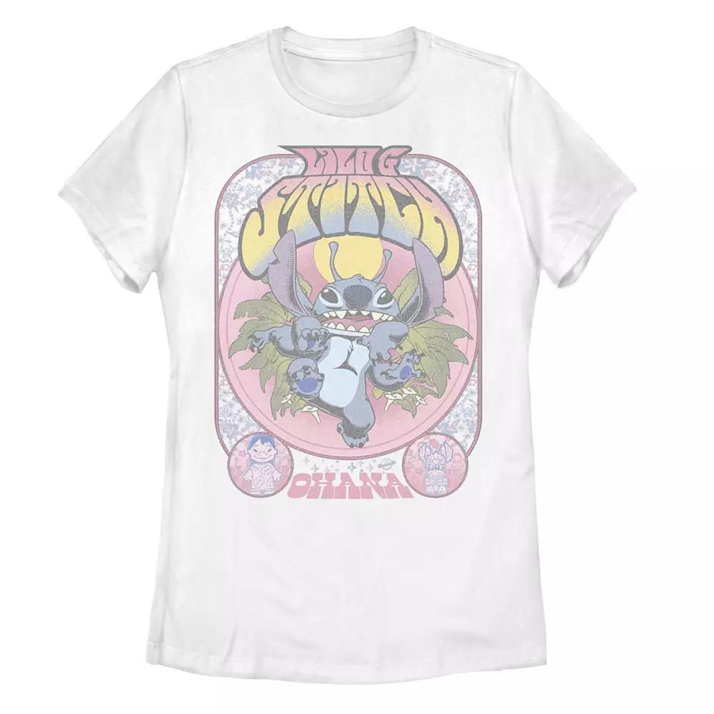 Disney's Disney Lilo And Stitch Juniors' Vintage "Ohana" Graphic Tee, Girl's,  Product Image