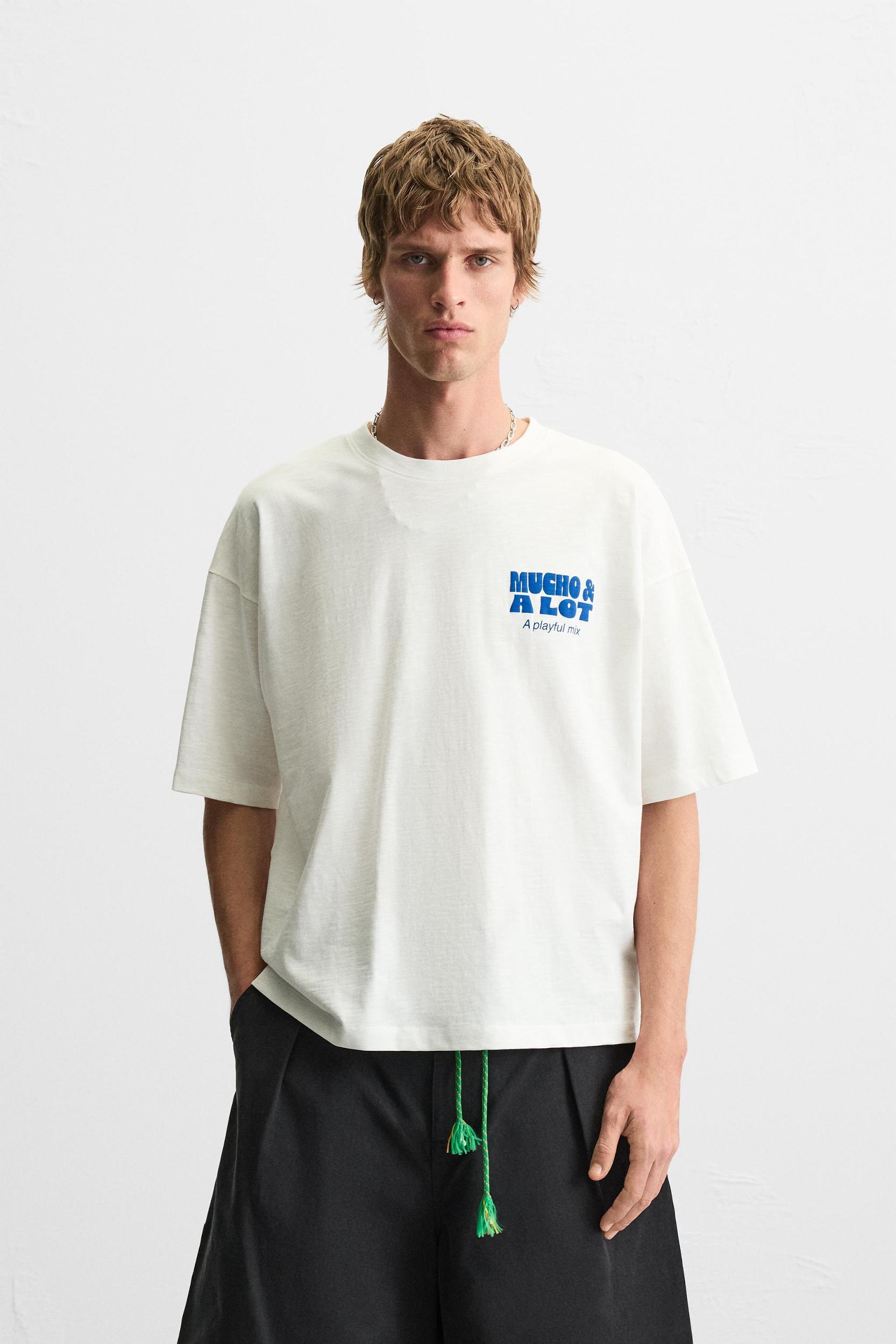 PRINTED TEXT T-SHIRT Product Image