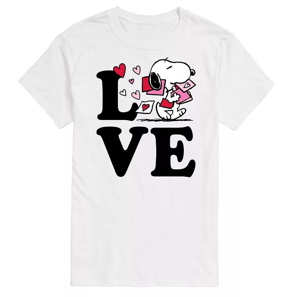 Men's Peanuts Love Snoopy Tee,  Product Image
