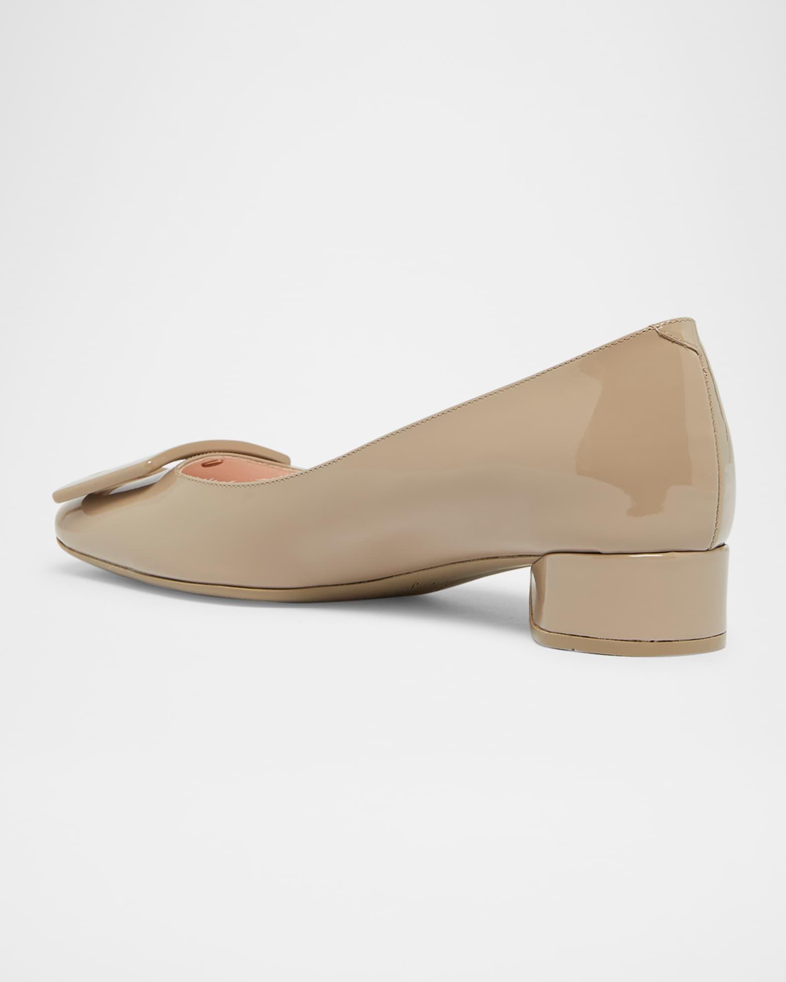Roundy Patent Buckle Ballerina Pumps Product Image