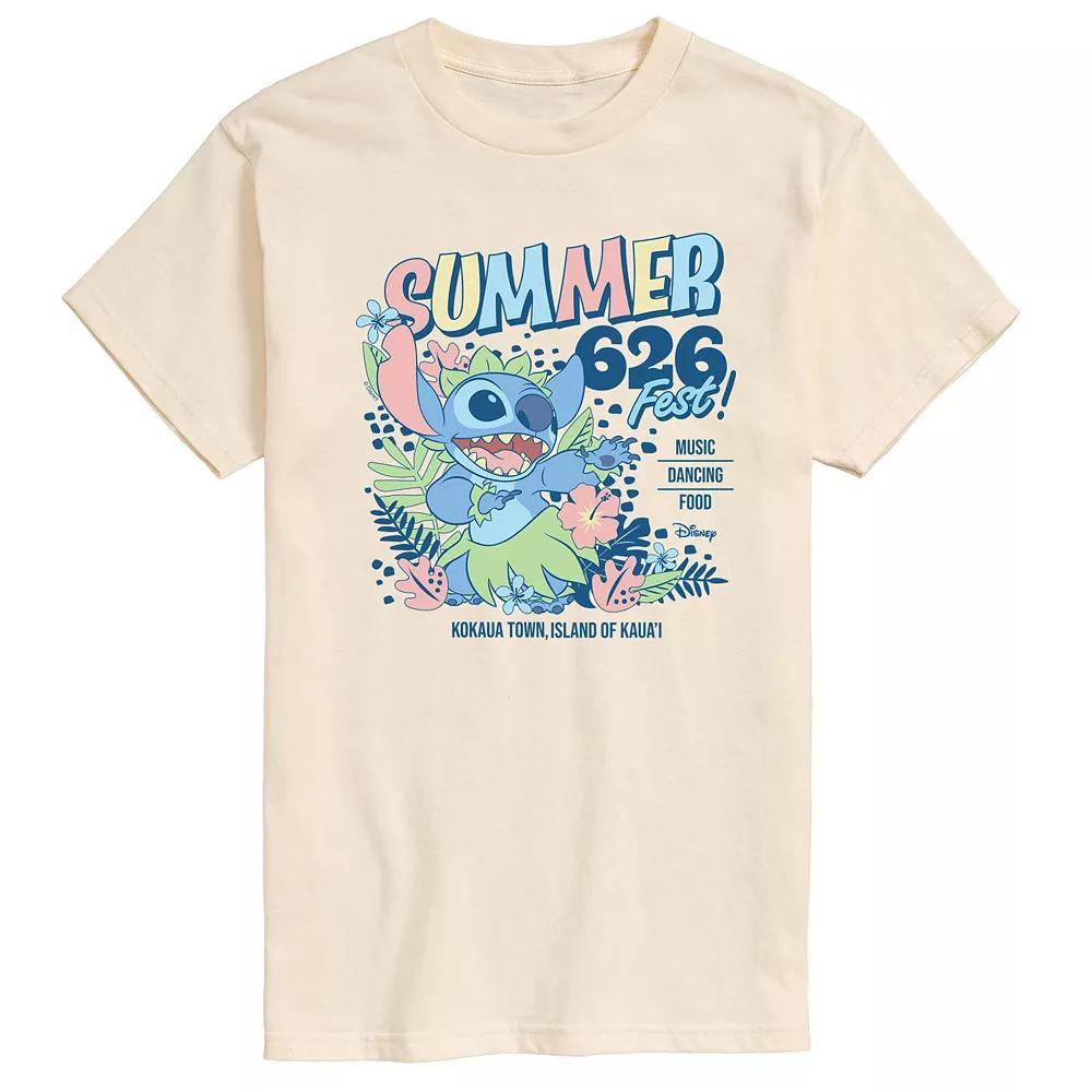 Disney's Lilo & Stitch Men's Summer 626 Fest Graphic Tee, Size: XL, Yellow Product Image