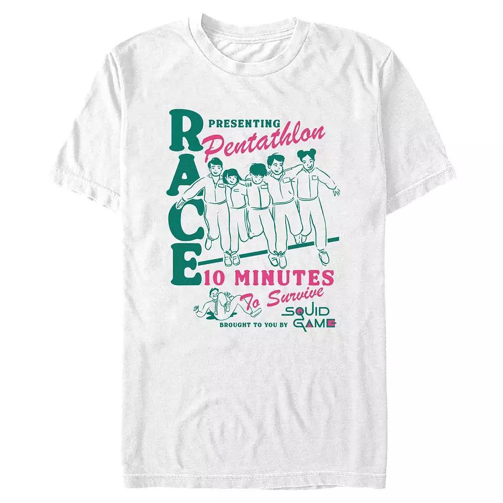 Men's Squid Game Presenting Pentathlon Race Graphic Tee,  Product Image