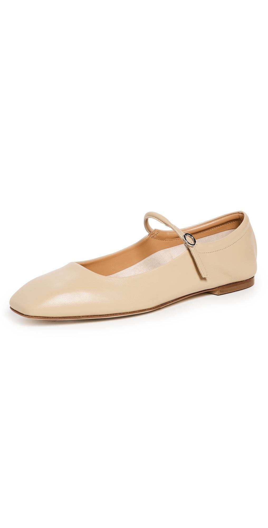 AEYDE Off-white Uma Ballerina Flats In Creamy Product Image