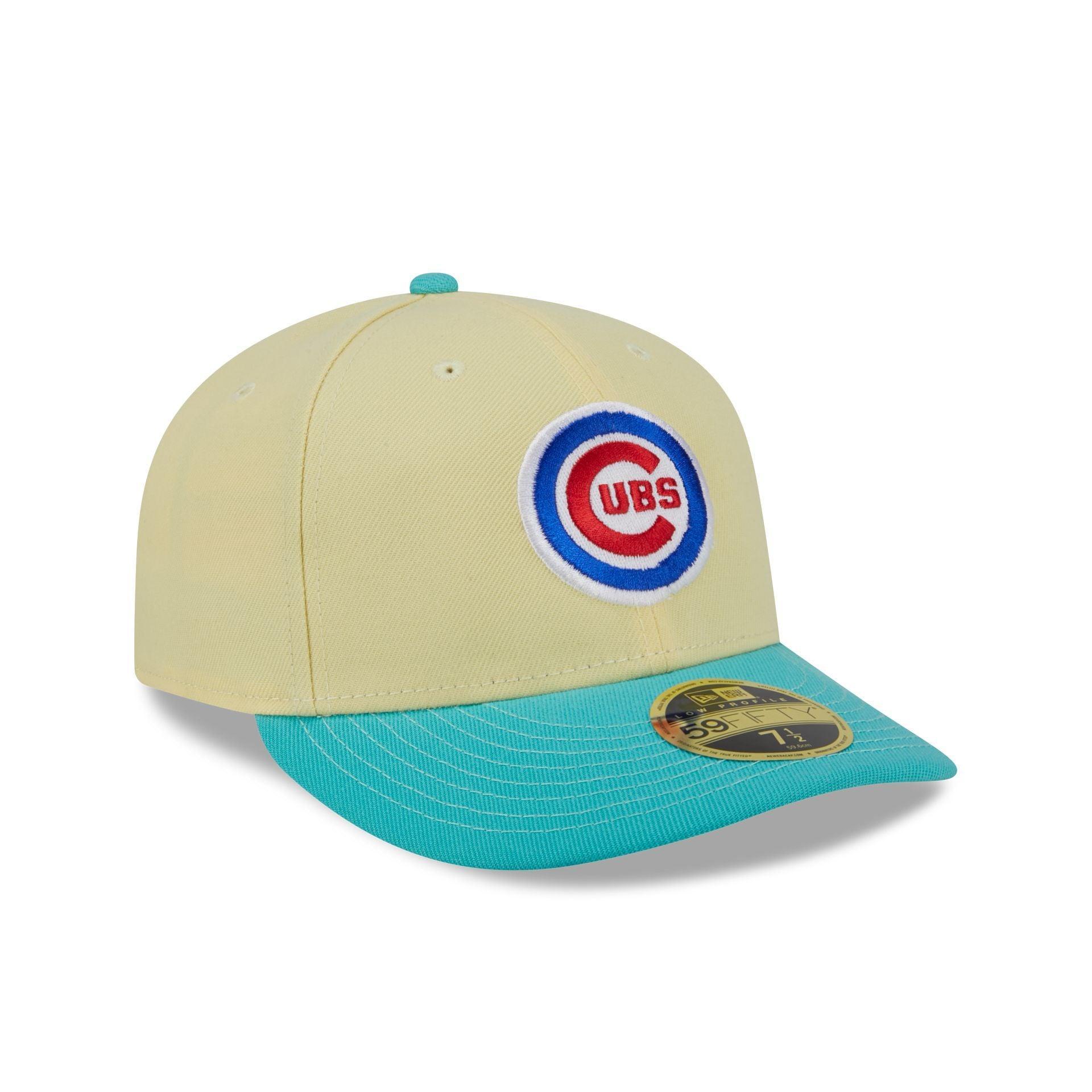 Chicago Cubs Soft Yellow Low Profile 59FIFTY Fitted Hat Male Product Image