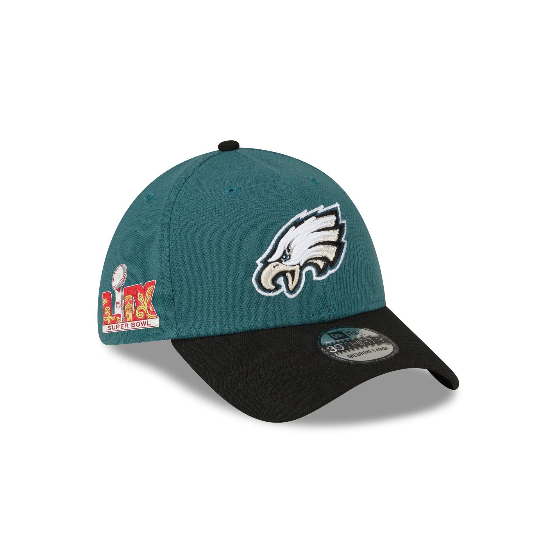 Philadelphia Eagles Super Bowl LIX Champions Side Patch 39THIRTY Stretch Fit Hat Male Product Image