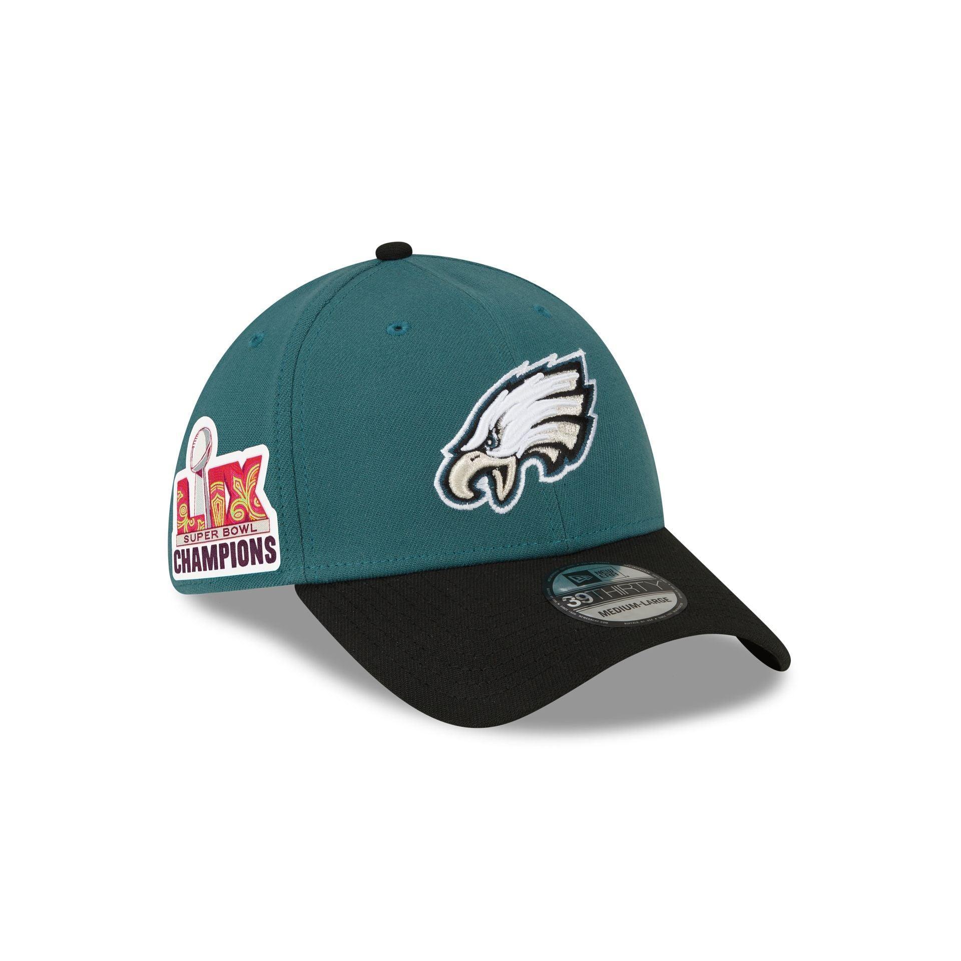 Philadelphia Eagles Super Bowl LIX Champions Side Patch 39THIRTY Stretch Fit Hat Male Product Image