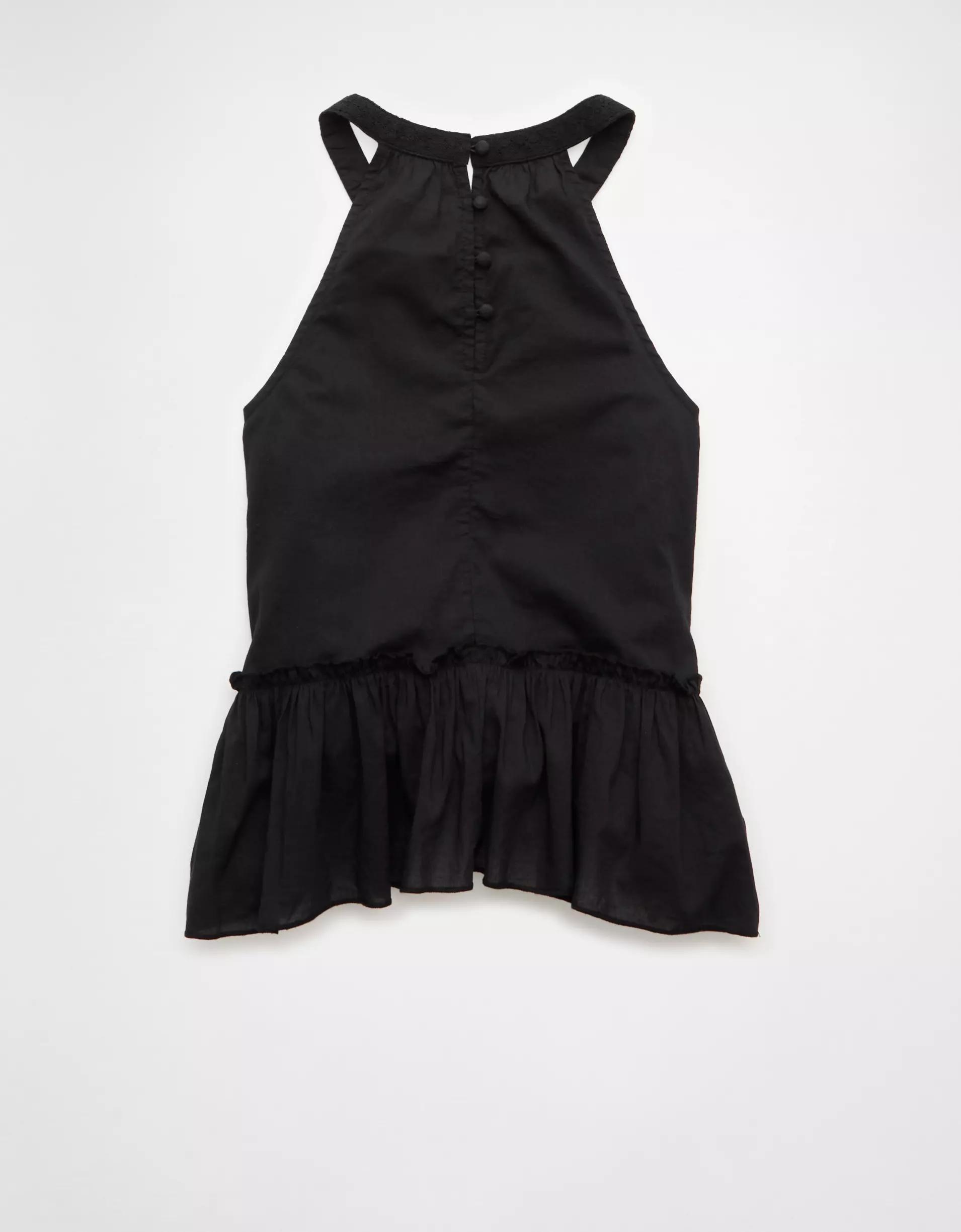 AE Embroidered Halter Tank Top Product Image