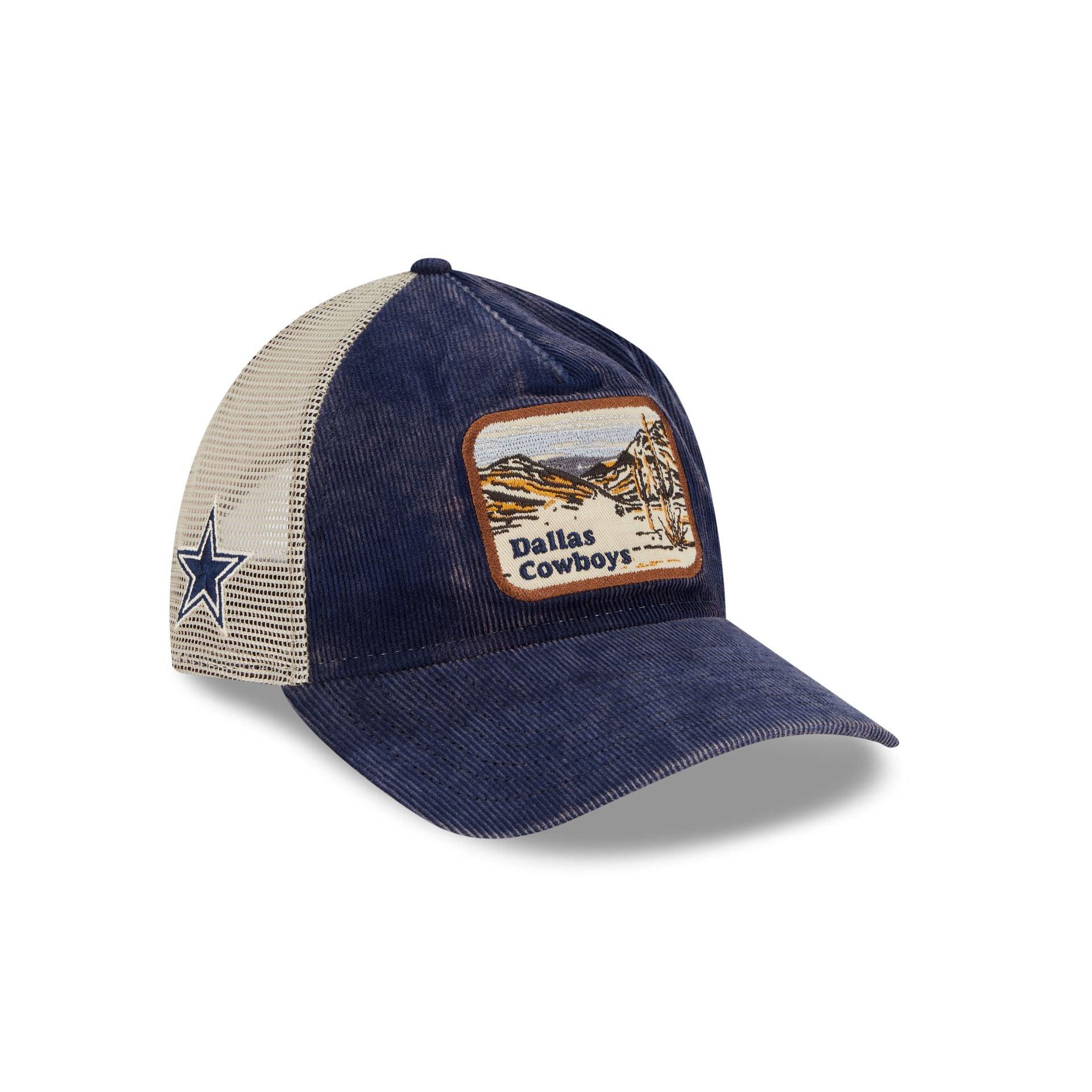 Dallas Cowboys Vintage Landscape 9TWENTY A-Frame Trucker Hat Male Product Image