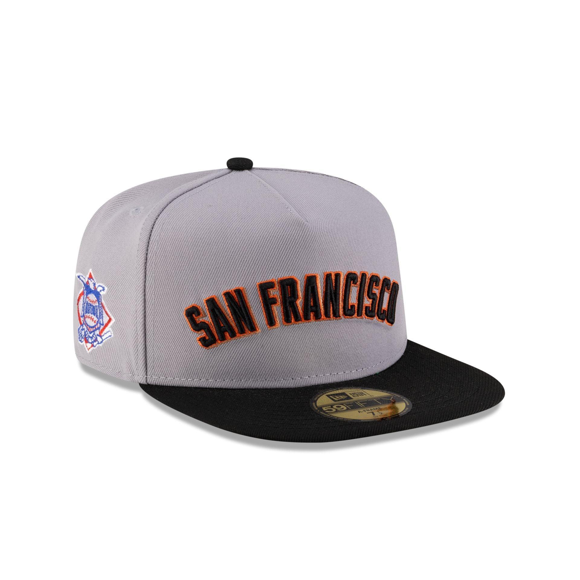Just Caps League Sidepatch Gray San Francisco Giants 59FIFTY A-Frame Fitted Hat Male Product Image