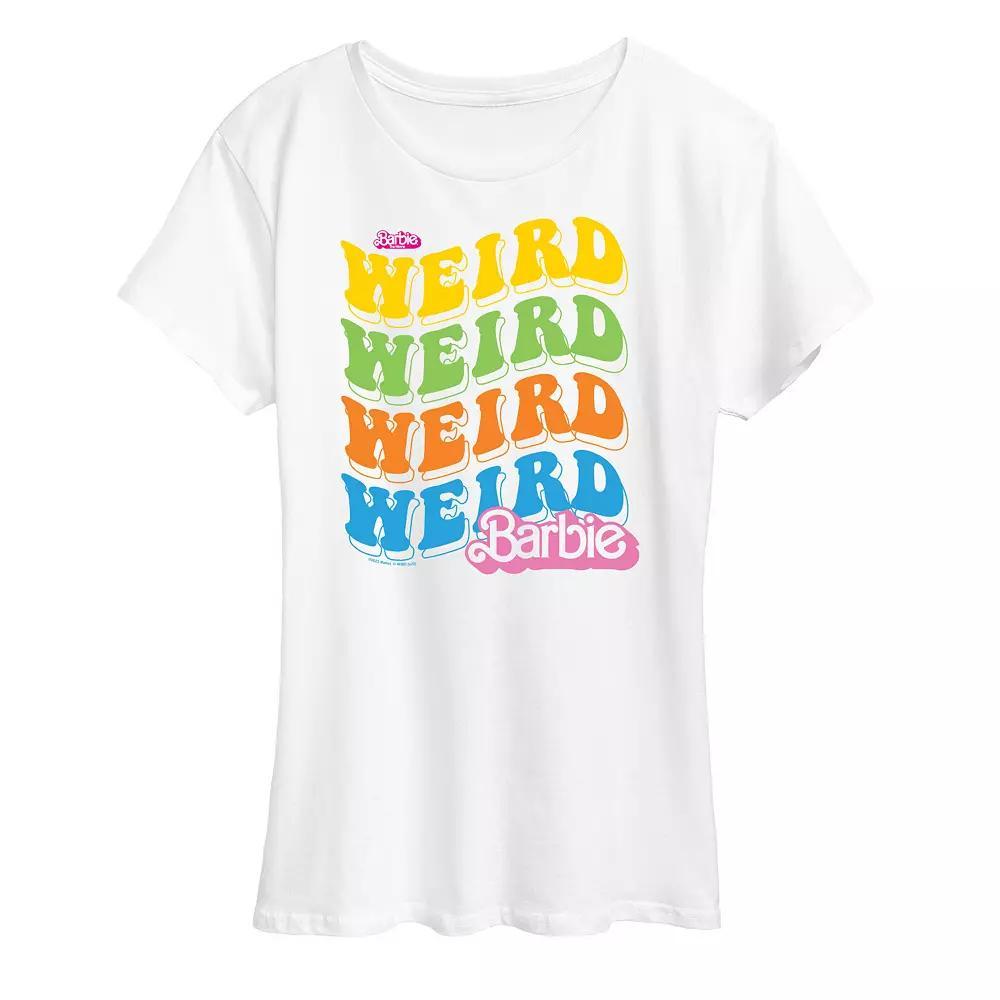 Women's Barbie The Movie Weird Stack Graphic Tee, Girl's,  Product Image