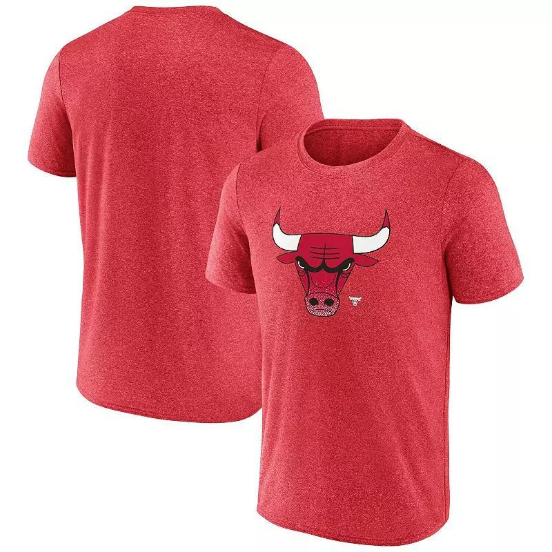 Men's Fanatics Heather Red Chicago Bulls Iconic Overtime T-Shirt, Size: 2XL Product Image