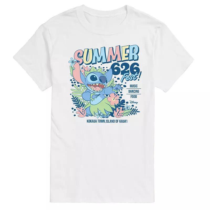 Disney's Lilo & Stitch Men's Summer 626 Fest Graphic Tee, Size: XL, Yellow Product Image