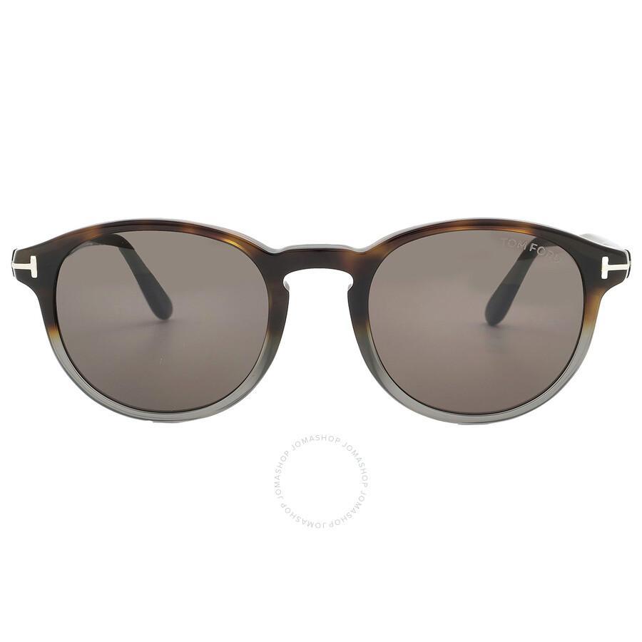 TOM FORD Dante Smoke Round Men's Sunglasses Ft0834 56a 50 In Black Product Image