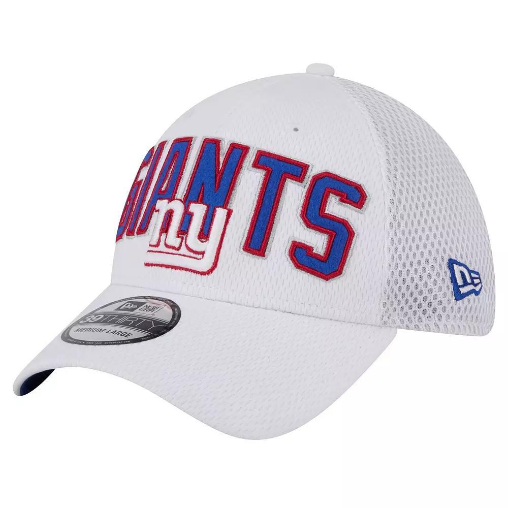 Men's New Era White New York Giants Breakers 39THIRTY Flex Hat, Size: Small/Medium Product Image