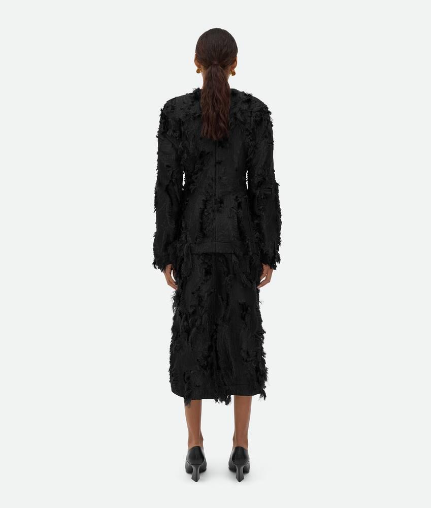 Women's Viscose Fil Coupe Top in Black Product Image