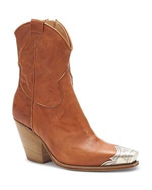 Free People Womens Brayden Western Cap Toe Booties Product Image