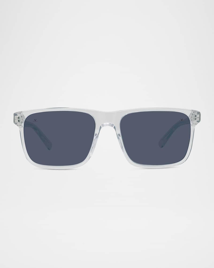 Mens Belvedere 01 Acetate Rectangle Sunglasses Product Image