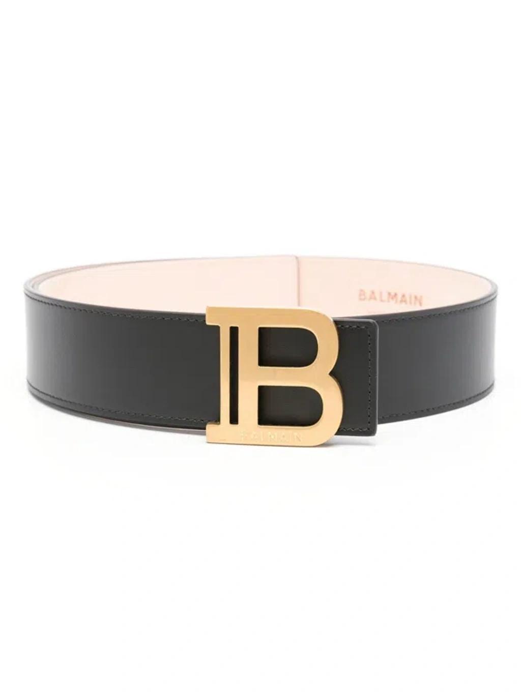 BALMAIN Belt With Buckle In Black Product Image