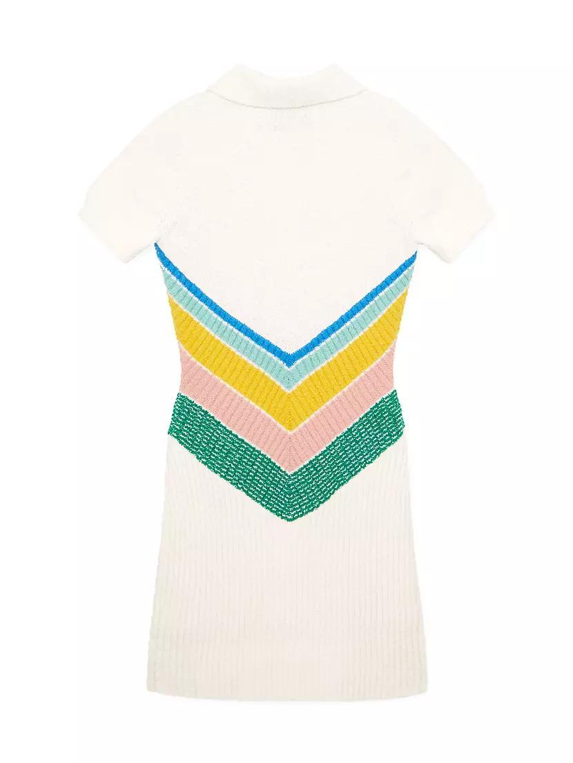 Chevron Boucle-Knit Tennis Minidress Product Image