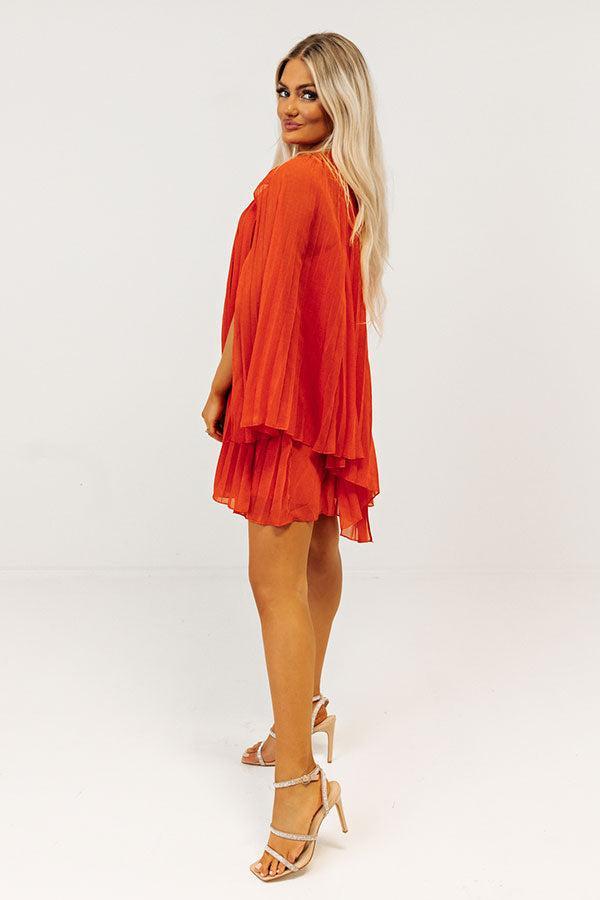 Runway Revelry Shift Dress in Tangerine Product Image