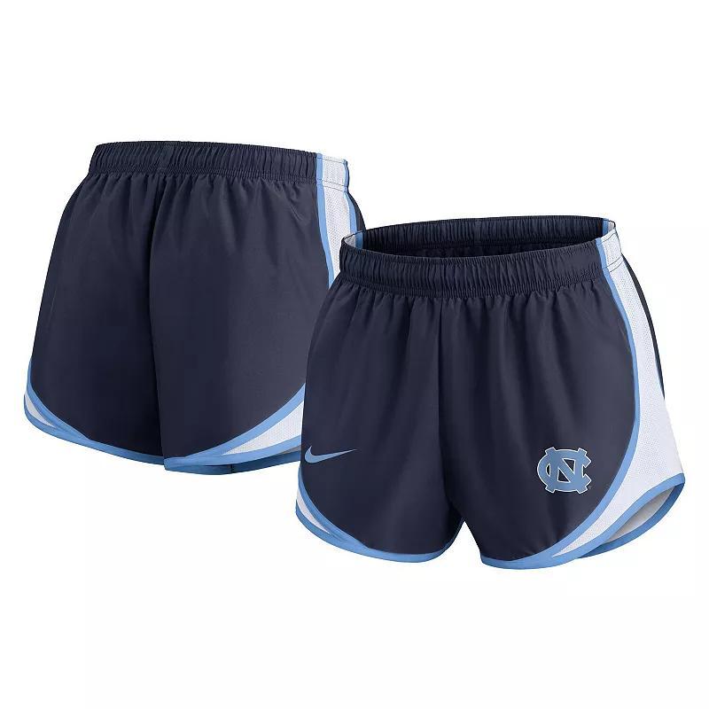 Women's Nike Navy North Carolina Tar Heels Spring Break Tempo Performance Shorts, Size: Small, Blue Product Image