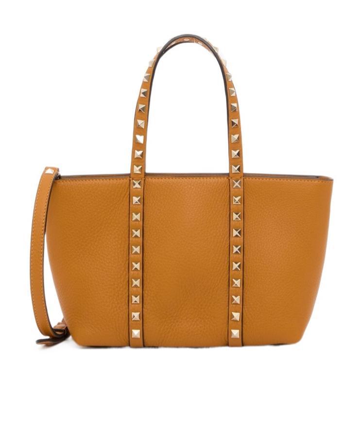 VALENTINO GARAVANI Rockstud Small Shoulder Bag In Orange Product Image