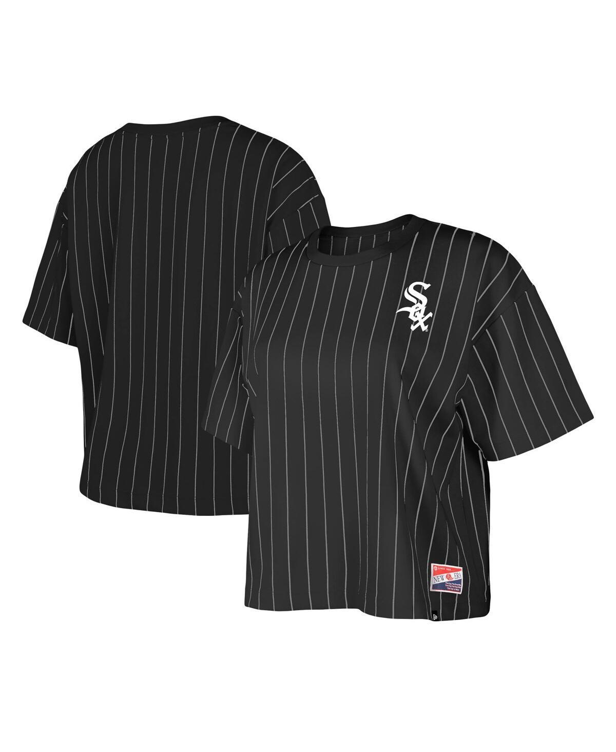 Womens New Era Chicago White Sox Boxy Pinstripe T-Shirt Product Image