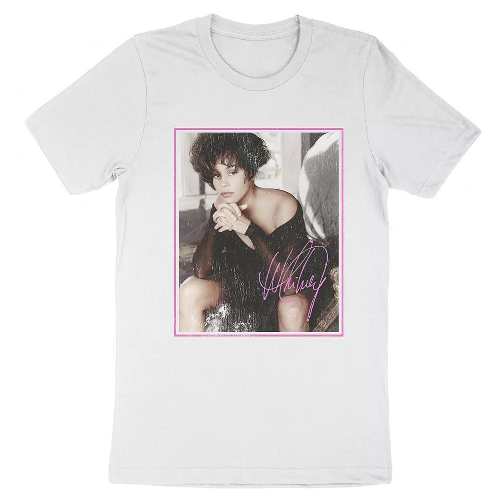 Men's Whitney Houston Tee, Size: XXL, White Product Image